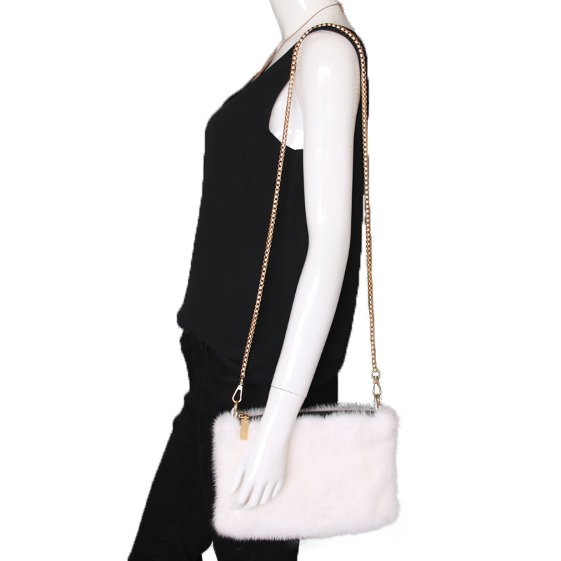Mink Fur Crossbody Purse or Clutch - paulamariecollection