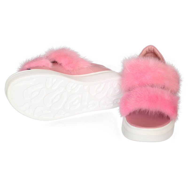 Mink Fur Strap Sandal - paulamariecollection