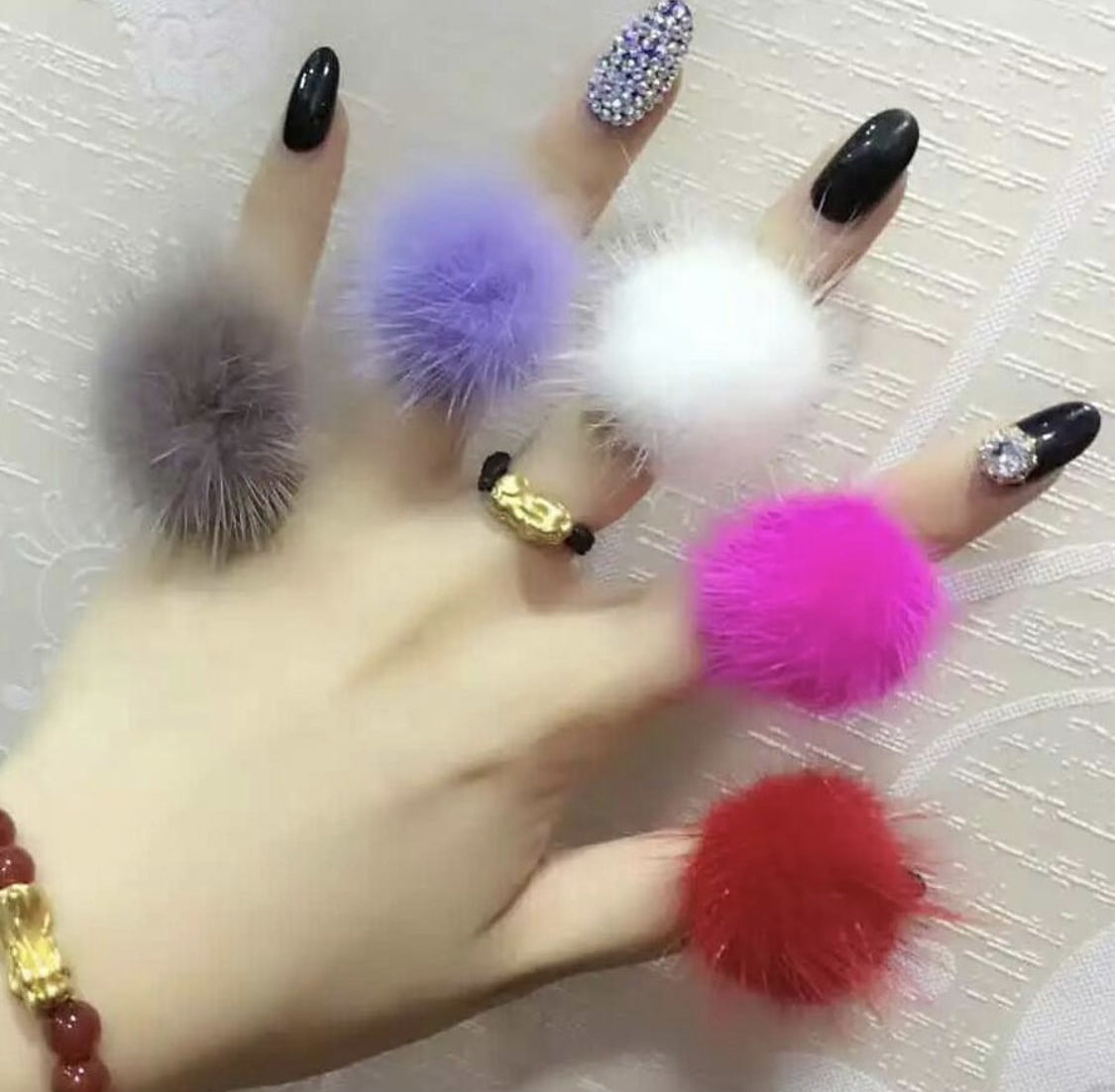 Mink Fur Rings - paulamariecollection