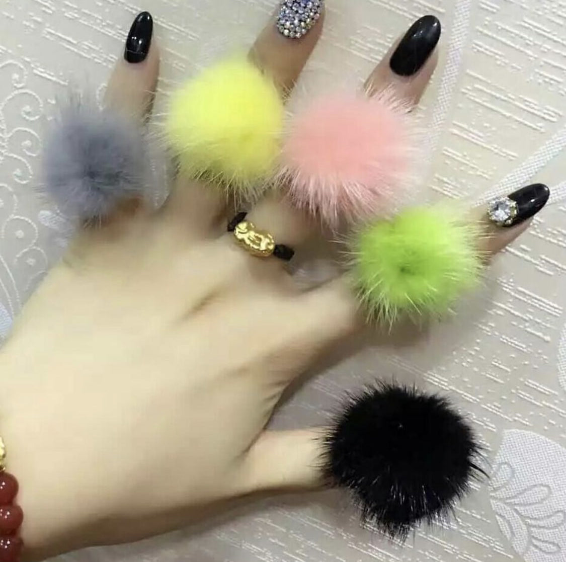 Mink Fur Rings - paulamariecollection