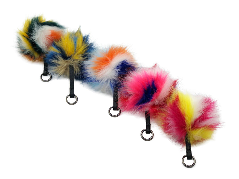 Faux Fur Pom Pom Keychain - paulamariecollection