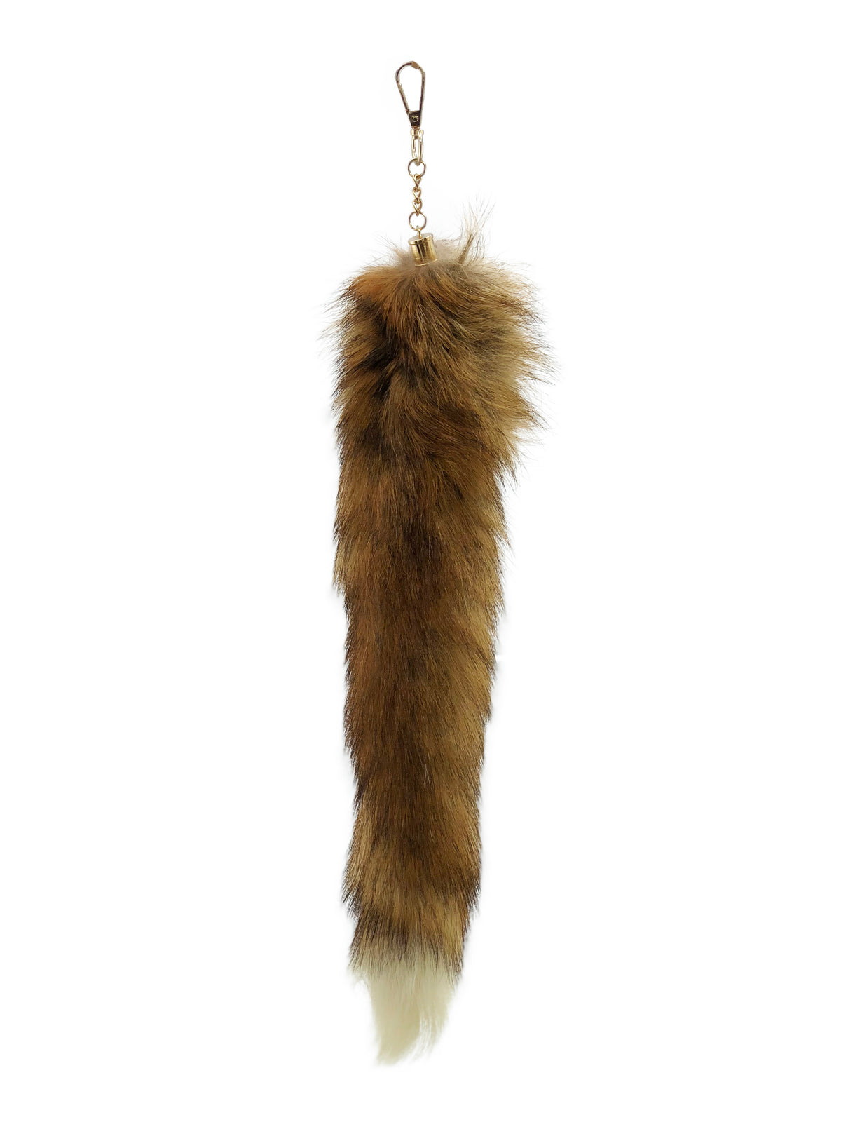 Red Fox Clip-on Fox Tail Keychain - paulamariecollection