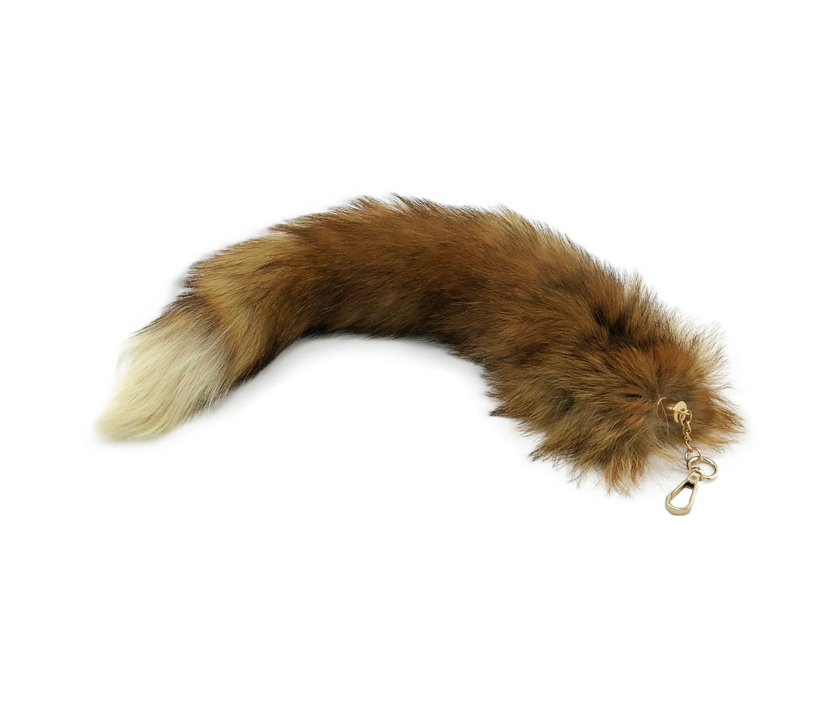 Red Fox Clip-on Fox Tail Keychain - paulamariecollection