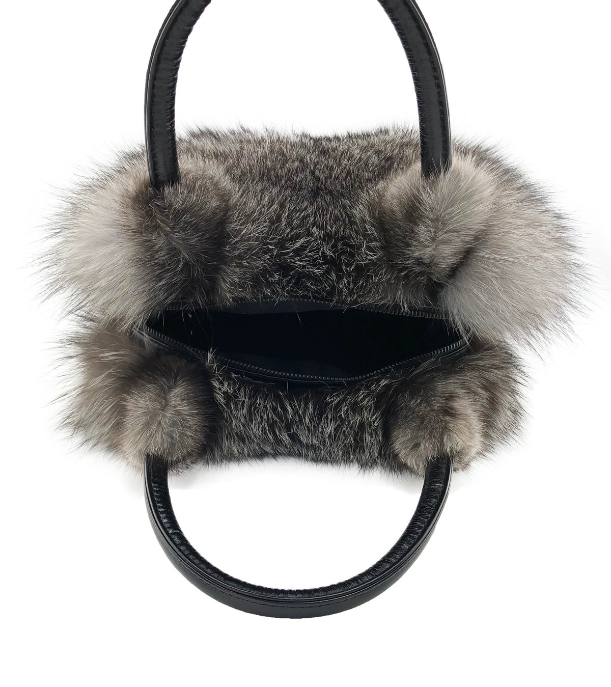 Fox Fur Handbag with Leather Strap - paulamariecollection