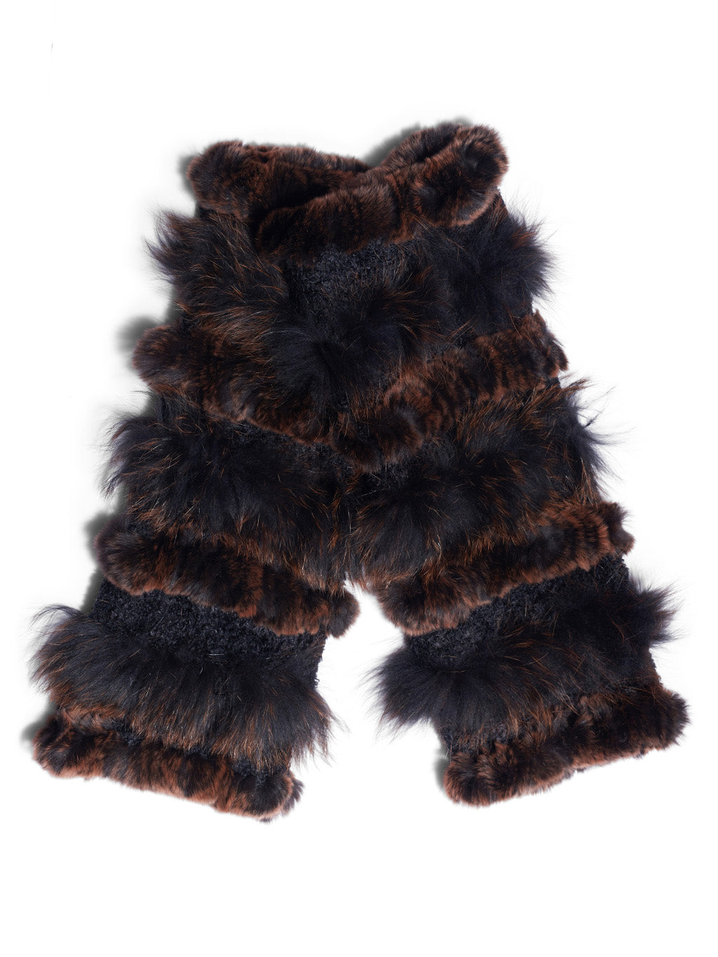 Fox Fur and Rex Rabbit Boot Cover/Leg Warmer - paulamariecollection