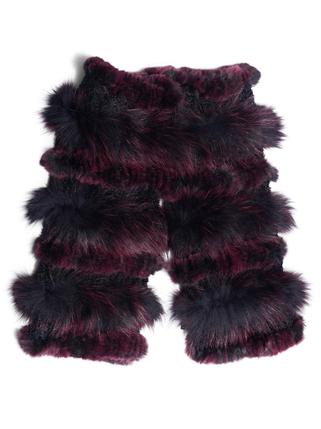 Fox Fur and Rex Rabbit Boot Cover/Leg Warmer - paulamariecollection