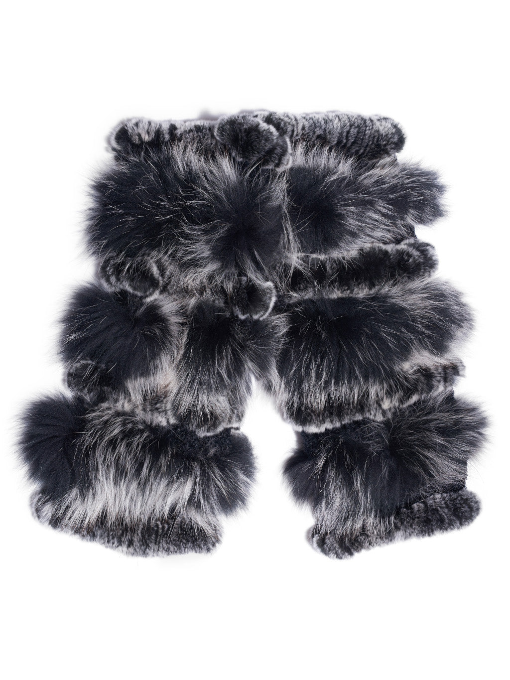 Fox Fur and Rex Rabbit Boot Cover/Leg Warmer - paulamariecollection