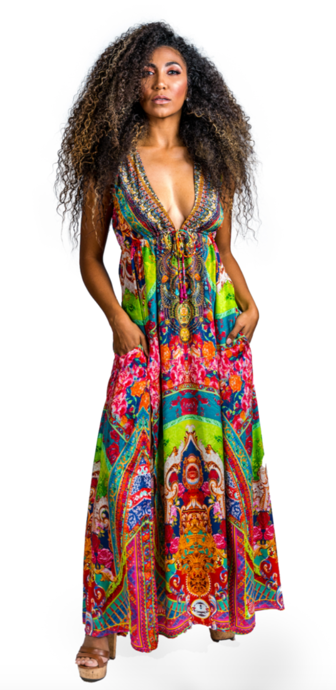 Colorful maxi dresses 2019 discount