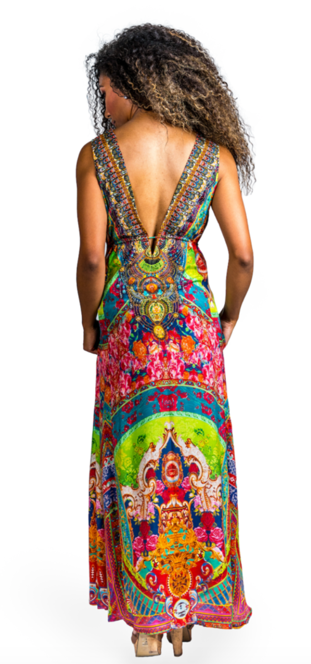 Zimbabwe Long Maxi Dress With Pockets - paulamariecollection