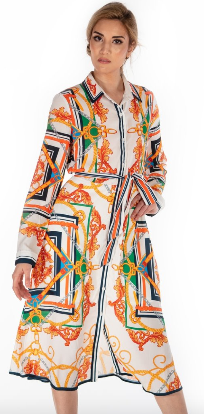 Normandi Button Up Shirt Dress - paulamariecollection