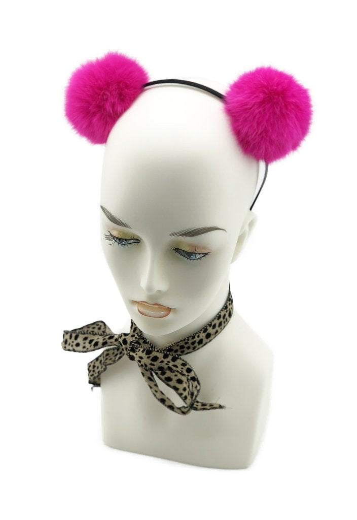 Pom Pom Headband Ears - paulamariecollection