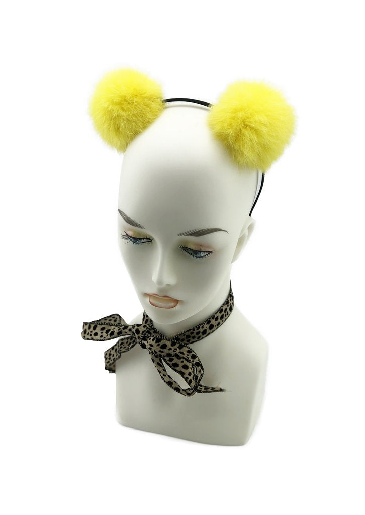 Pom Pom Headband Ears - paulamariecollection