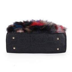 Fox Fur and Leather Handbag - paulamariecollection
