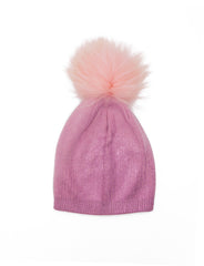 Metallic Gradient Cashmere Beanie with Pom - paulamariecollection