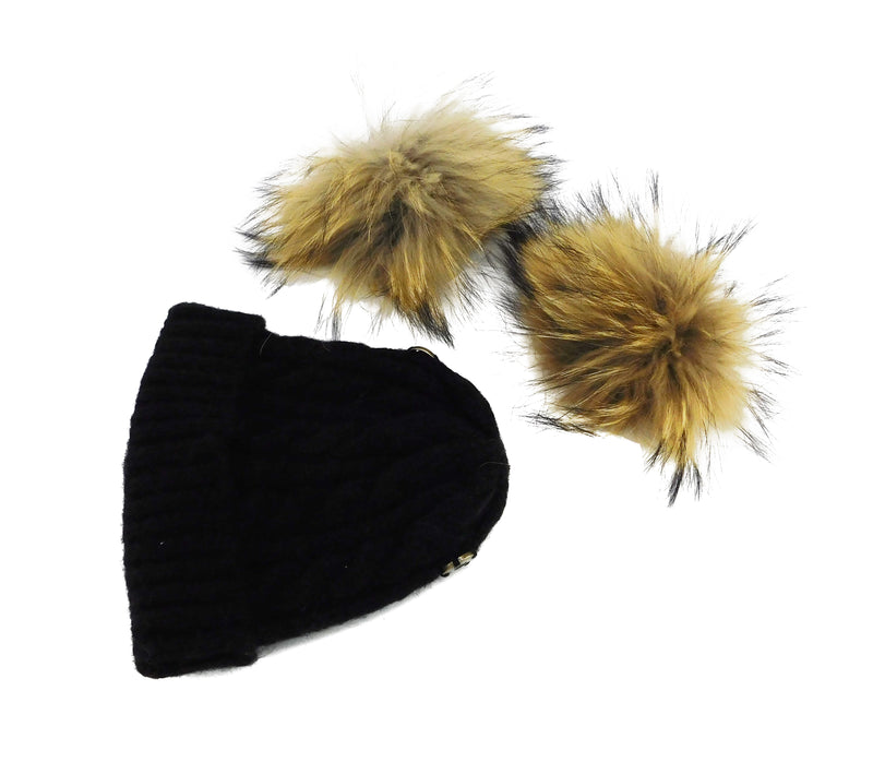Wool Hat with Two Removable Poms - Kids Size - paulamariecollection