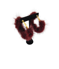 Mink Fur Hoop Earrings - paulamariecollection