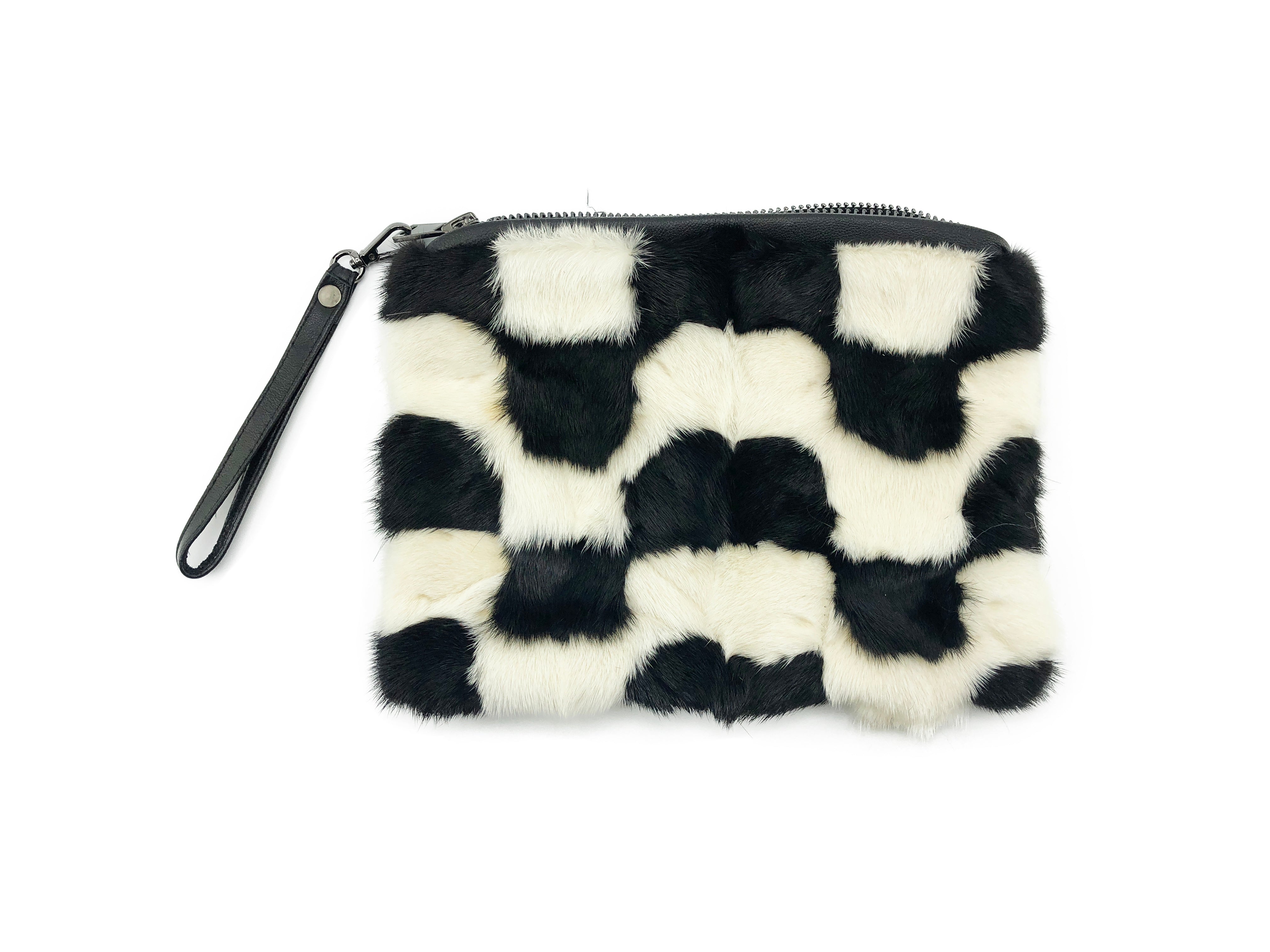 Mink Wristlet with Leather Tassel - paulamariecollection