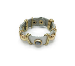 Leather Jewel Studded Bracelet - paulamariecollection