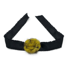 Mink Fur Rose Choker - paulamariecollection