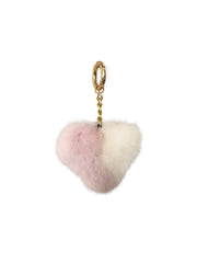 Mink Fur Heart Keychain - paulamariecollection