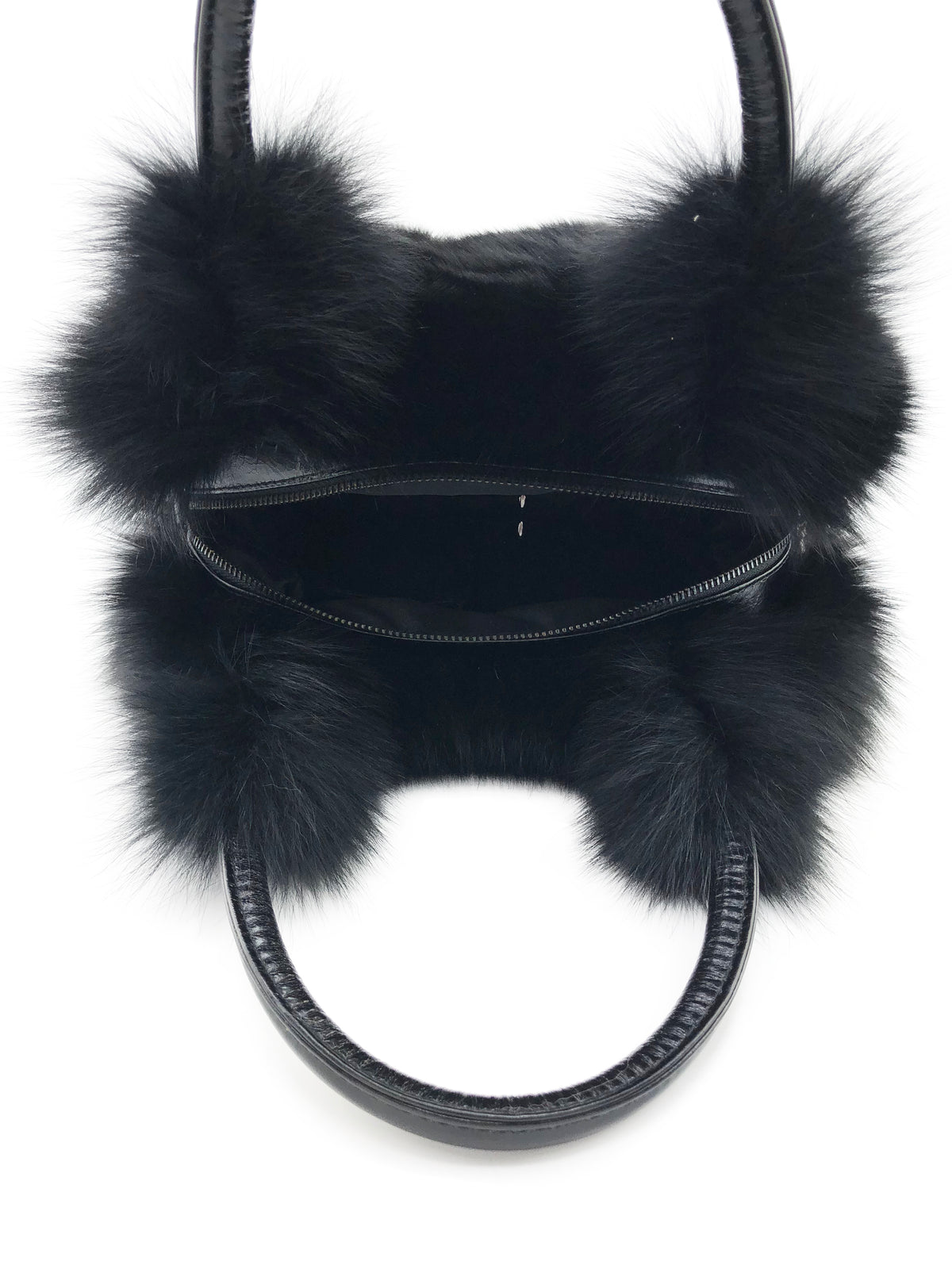 Fox Fur Handbag with Leather Strap - paulamariecollection