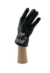 Leather Look Gloves with Fox Fur Pom - paulamariecollection