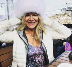 Leather and Fox Fur Pom Hat - paulamariecollection