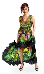 Montego High Low Ruffle Dress - paulamariecollection